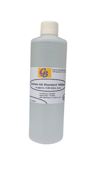 Calcium AA Standard 1000ppm (in 0.5N HNO3) 500ml