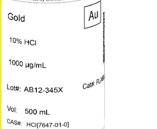 Gold AA Standard 1000ppm 500ml