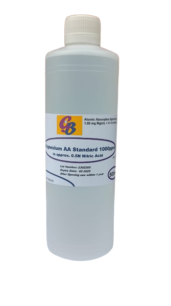 Magnesium AA Standard 1000ppm (in 0.5N HNO3)