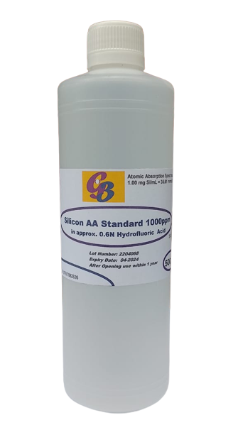 Silicon AA Standard 1000ppm (in 0.6N HF) 500ml