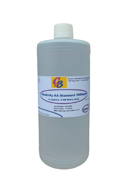 Alkalinity AA Standard 1000ppm 500ml