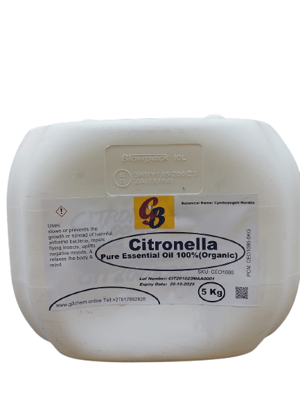 Citronella Pure Essential Oil 100% (Organic)