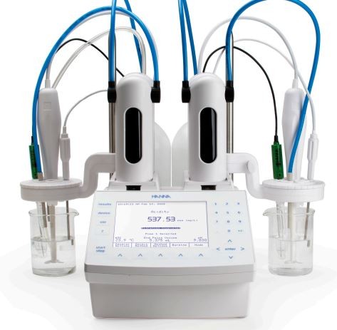 Potentiometric Titrator with SINGLE pump and TWO input analog boards 230 VAC