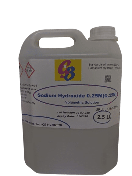 Sodium Hydroxide 0.25M(0.25N) Volumetric Solution