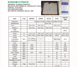 sodium coa specimen