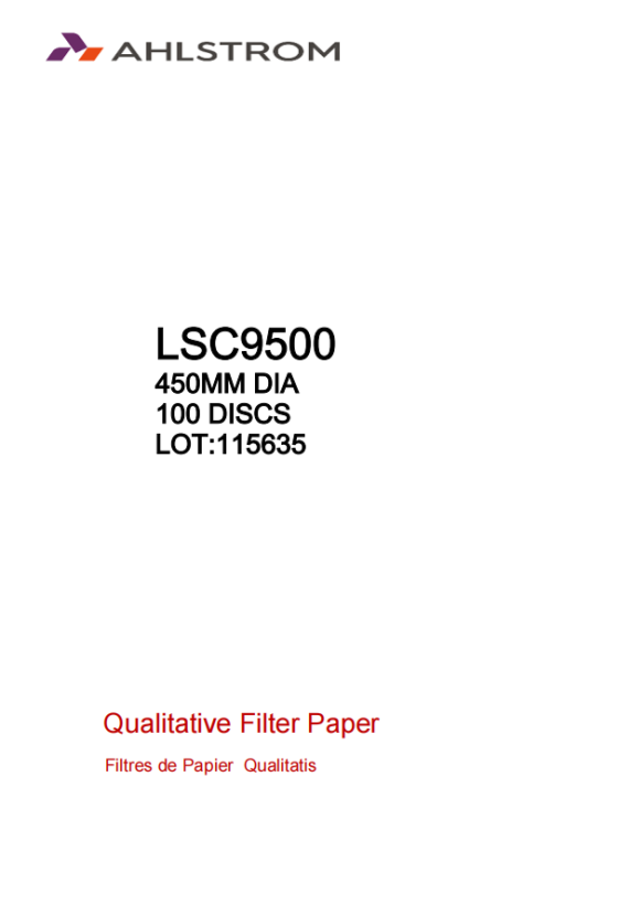 Qualitative Filter Paper Grade 950 (=6) - G3Chem