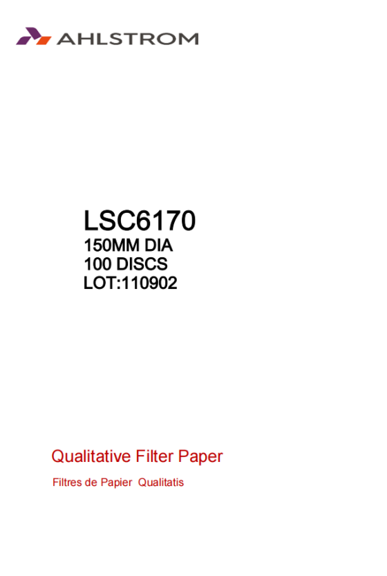 Qualitative Filter Paper Grade 617